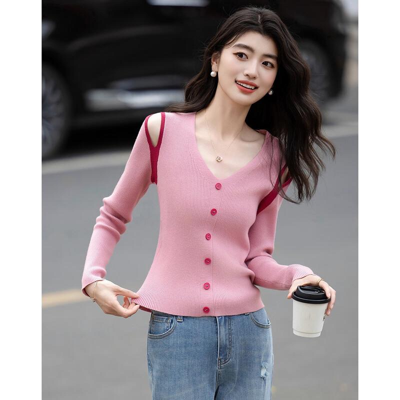 Demana French Style Cloud-Feel V-Neck Knit Top