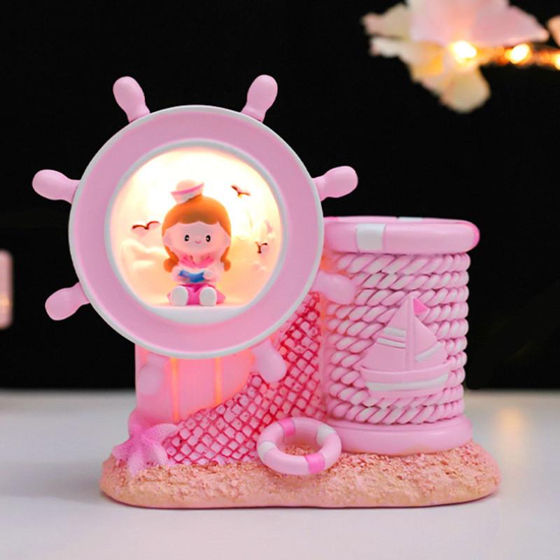 Mediterranean Penholder New Light Creative Night Light Aaa Battery Power Supply