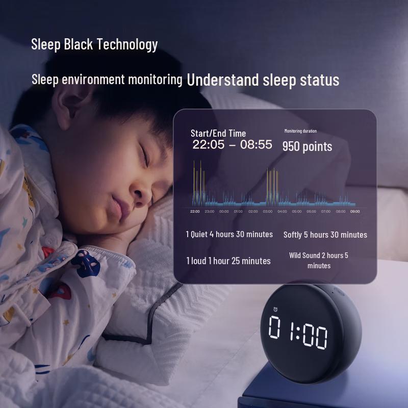 Baidu Xiaodu Smart LED Alarm Clock Speaker