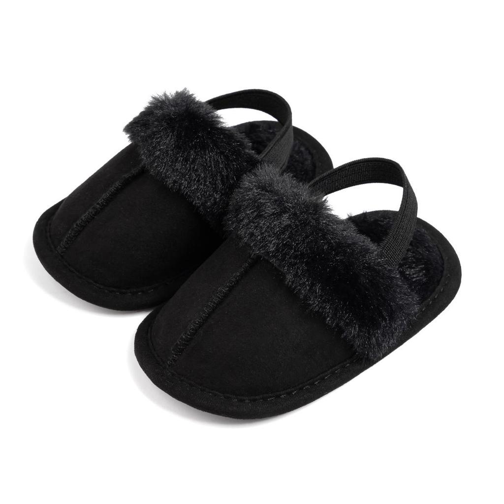 Cozy Velvet-Lined Baby Toddler Shoes: Warm, Soft Sole for 0-1 Year Olds (Fall & Winter)