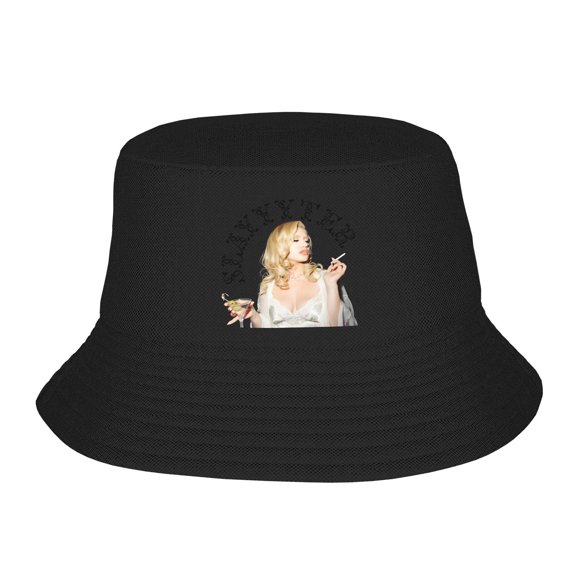Slayyyter Bucket Hat  Outdoor FisherUnisex Caps Foldable Beach Travel Sun Hats For Couple Vintage Pattern Cap One Size