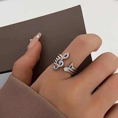 Musikalische Note Ring für Damen, Modischer Trend, Hochwertige Atmosphäre, Vielseitiger Ring für Geschenkauswahl, Neu für 2026