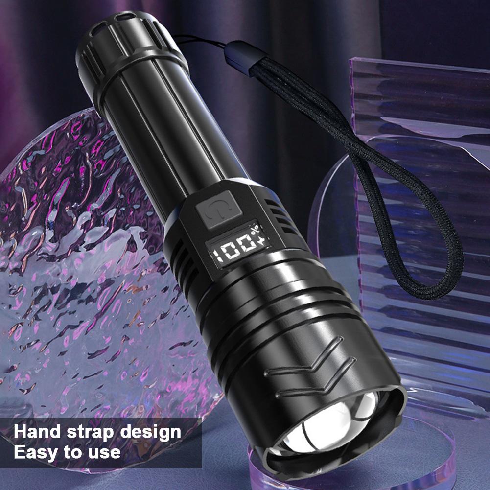 LED Flashlights USB Rechargeable Waterproof High Lumens Flashlight 5 Modes Super Bright Flashlight for Outdoor Fishing Adventure