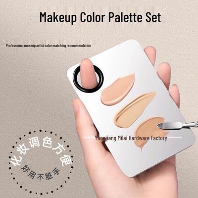Beauty Mixing Palette Set: Stainless Steel Makeup & Nail Art Tool