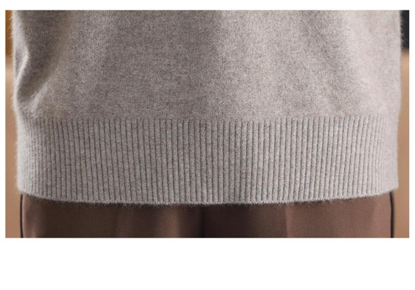 Women's Premium Wool Half-high Collar Winter Sweater - Warm Base Layer for Middle-aged & Elderly