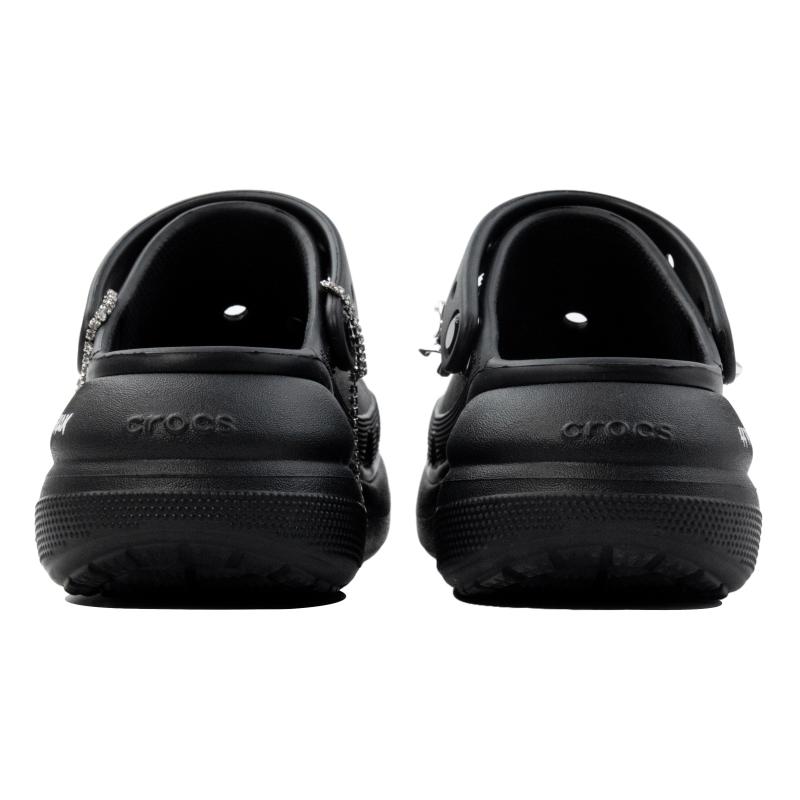 Crocs EVA Puppet Prank Puff Casual Comfortable Versatile Gift Bag Hole Shoes Unisex Black