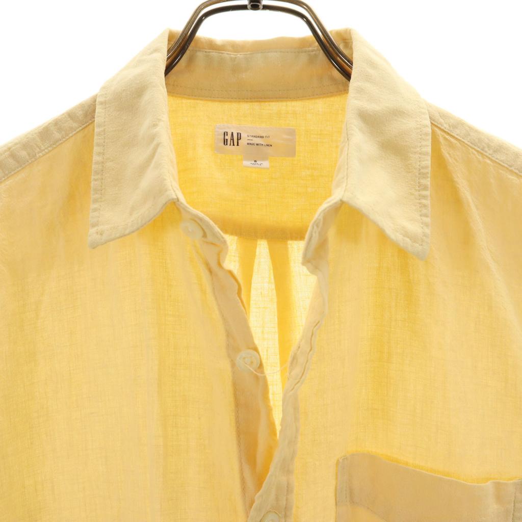 GAP Linen Blend Short sleeve shirt S yellow Men's Used