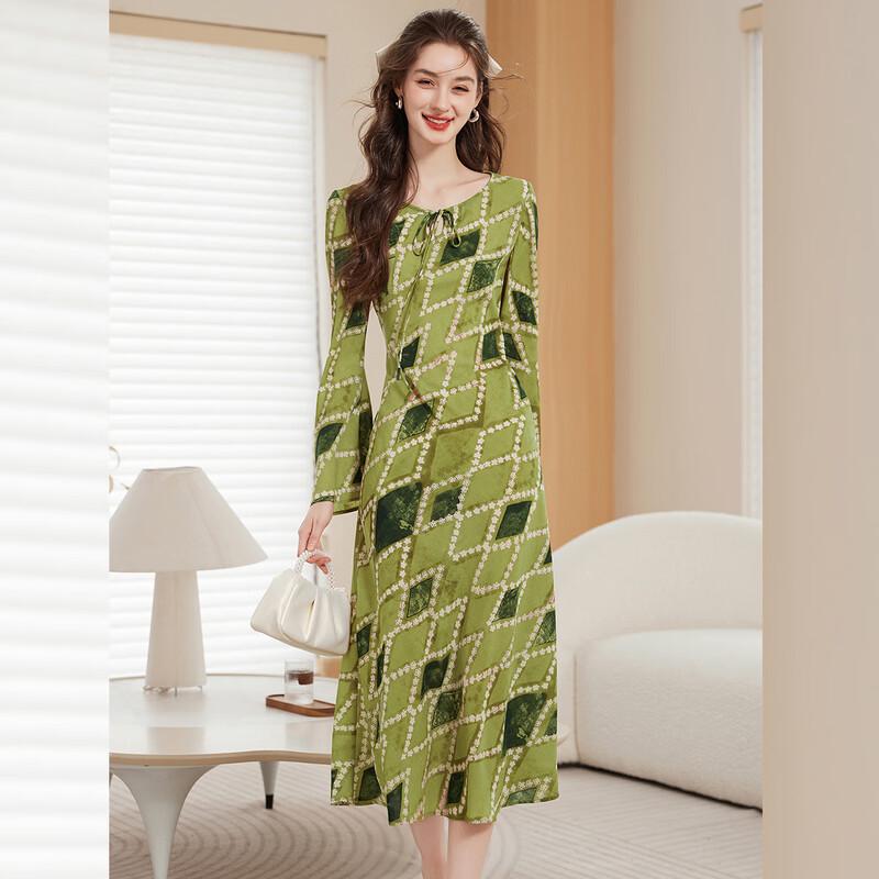 

Bailuyu Retro Printed A-line Midi Tea Dress XL