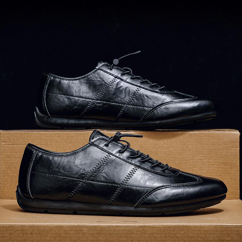 Men's casual shoes low-top foot cover flat bottom light men's fashion versatile driving shoes men's shoes