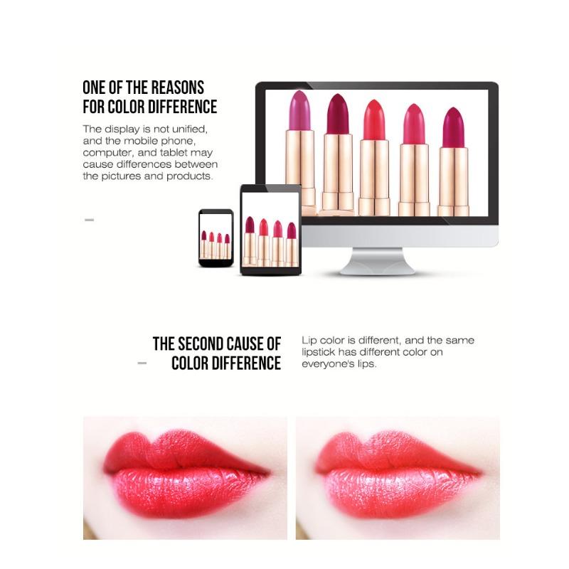 BSIMONE mała srebrna tubka matowa szminka szminka odżywcza nawilżająca antyadhezyjna szminka do makijażu