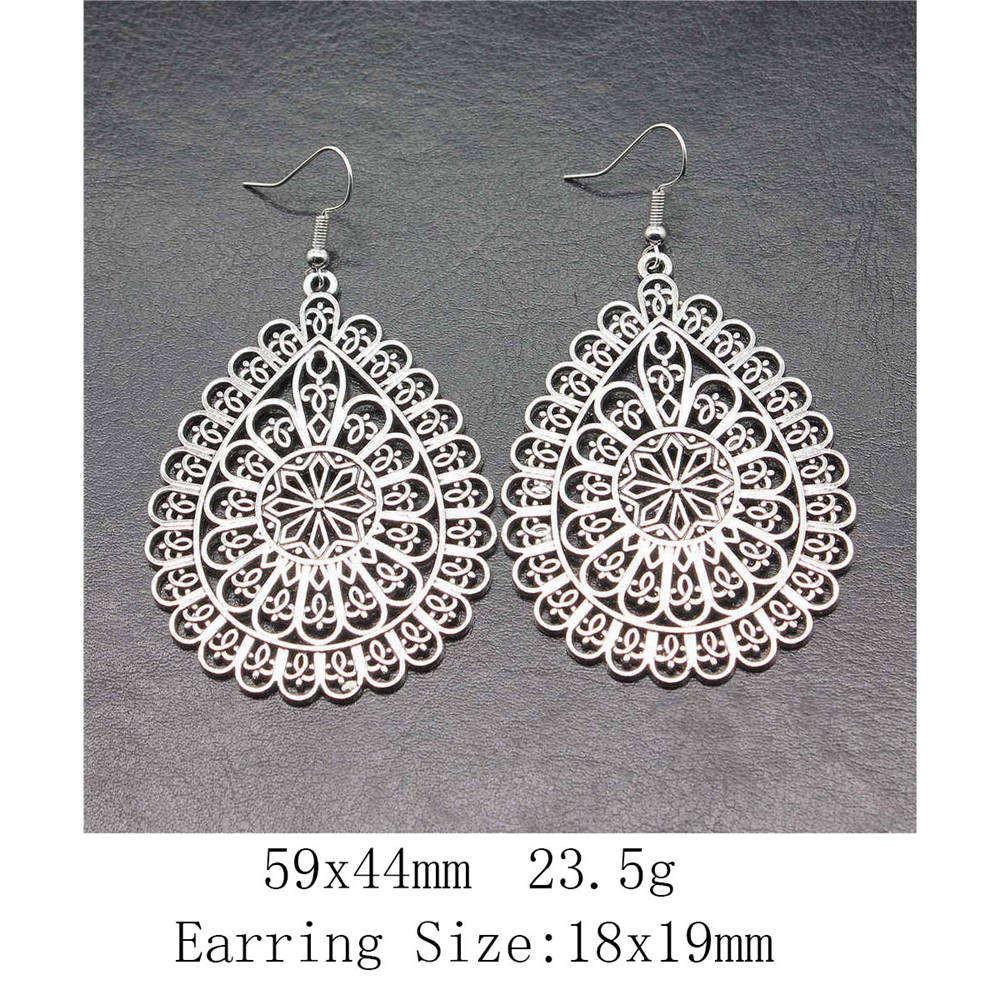New Year's Day Earrings Women Geometric Water Drop Circle Drop & Dangle Earring Home Garden Party Earrings