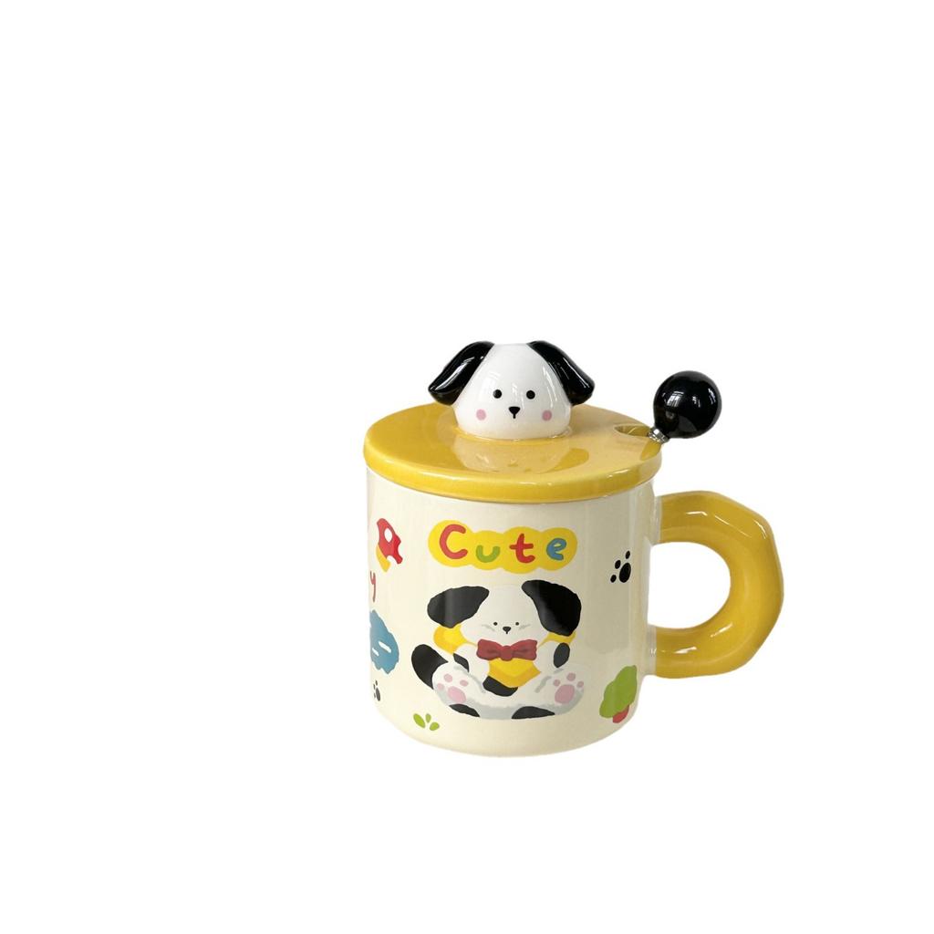 Creative Cute Puppy Ceramic Mug Cartoon Good Looking Coffee Cup Gift Box Souvenir Couple Birthday Gift