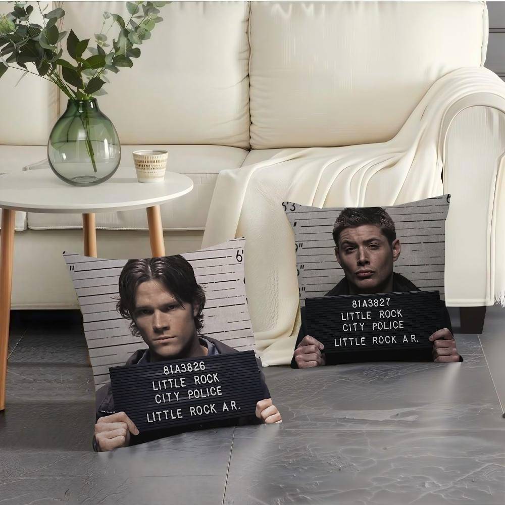 Tv Series Supernatural Pillow Cover Sofa Cushion Cover Home Room Decoration Children Gift