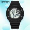 SANDA Fashion Men Woman Digital Watches Sports Wristwatches Multifunctional Luminous Waterproof Date Week Electronic Watch