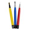 3Pcs/set Rust Removal Brush Pen Glass Fiber/Brass/Steel Brush Pen Shape Watch Repair Parts Polishing Cleaning Tool