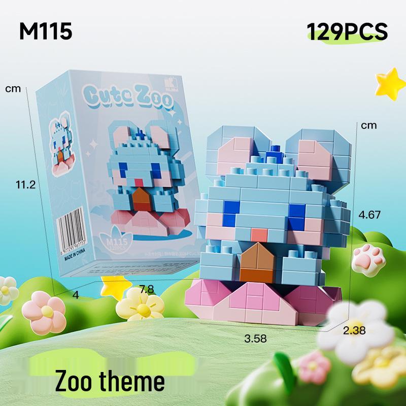 Pirate Anime Character Building Blocks for Kids - Educational Assembly Desktop Ornaments