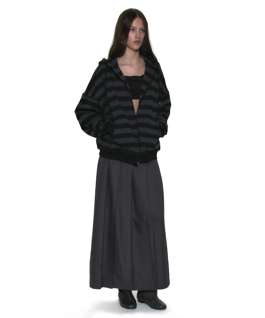 Partimento Woman (Set) Three-Way Transform Pleated Skirt_Charcoal