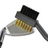 Golf Cleaning Brush 2 Sided Useful Plastic Steel Golf Club Brush for Outdoor