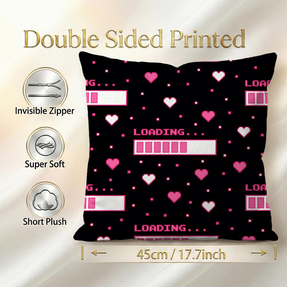 Holiday Valentine'S Day Cushion Cover 1Pcs Decorative Covers Soft Cushion Case For Sofa Couch Decor 40X40 45X45 Pillowcases