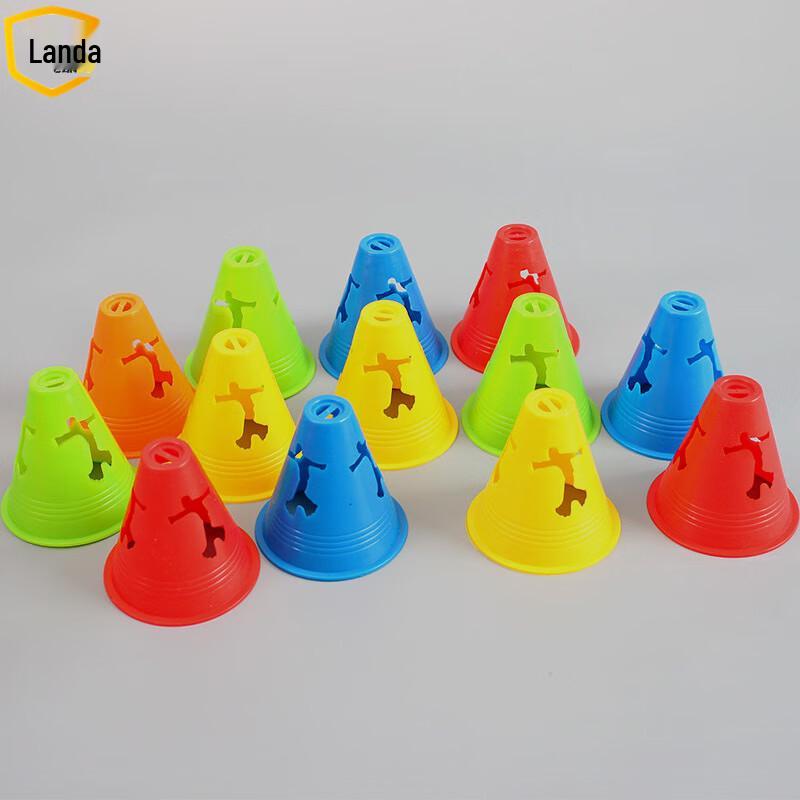 Landa 8CM Windproof Skating Training Cones - 100 Pack