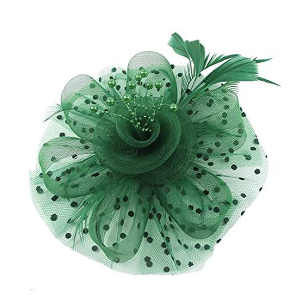 Feather Headpiece Women Mesh Hat Hair Band Headband Wedding Accessories Feather Headband Hat Party Hairpiece