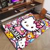 Custom HelloKitty Mat Personalized Name, Polyester Washable Indoor Entryway Rug, Gift for Christmas, Easter, Thanksgiving Day