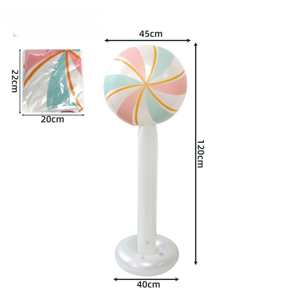 

Large Christmas Inflatable Standing Lollipop PVC Inflatable Candy Balloons Home Outdoor Christmas Decoration Navidad Kids Gifts 1PC D