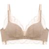 Oudifen Women's Wireless Push-Up Lace Antibacterial Bra (XB1533/XB1521)