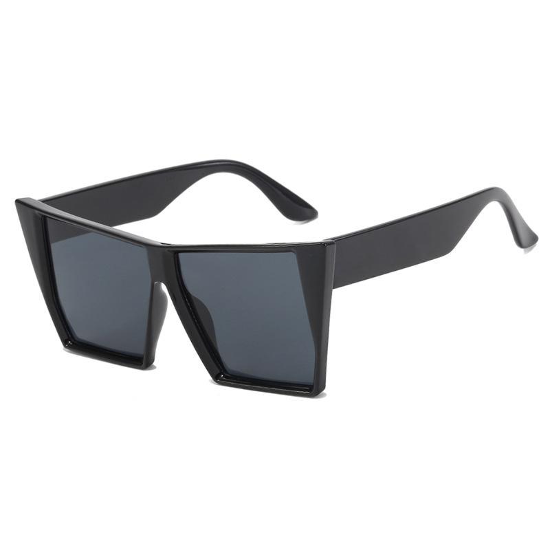 New Square Large Frame Slim Premium Sunglasses Street Shot Concave Casual Versatile Summer Sunglasses