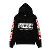 Hunter X Hunter Killua Anime Hoodie Sleeve Letter Print Black Manga Long Sleeve Casual Hooded Pullover Sweatshirt