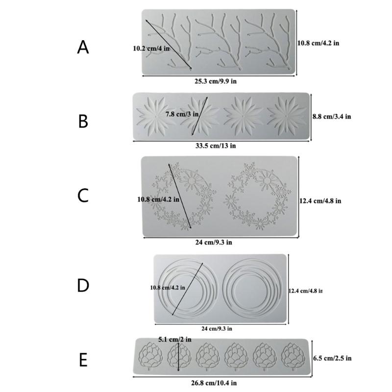 Multi Pattern Silicone Cake Lace Mold Cake Decorating Tools Cake Border Decorations Kitchen Baking Tools Fondant Moulds