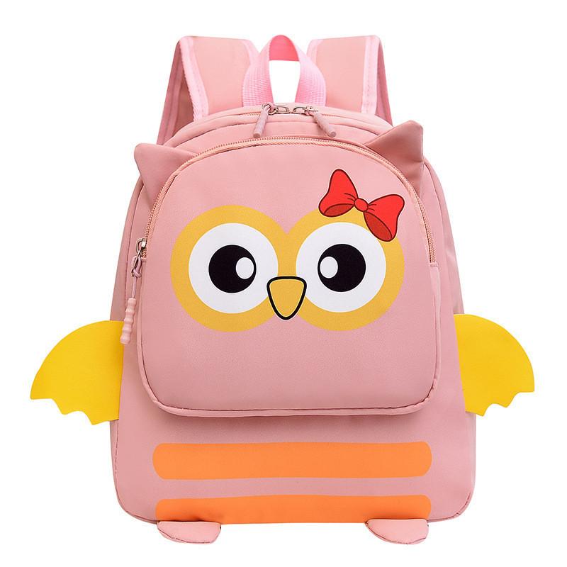 Fashionable Nylon Kids Backpack With Cute Animal Designs Breathable Lightweight School Bag For Boys And Girls