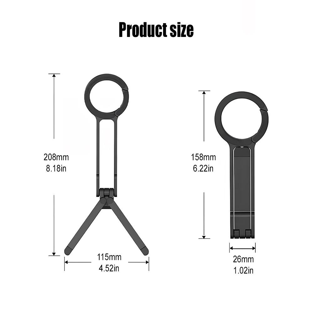 A08 Magnetic Mobile Phone Holder Foldable, Suitable for Apple 17 Handheld Selfie Stick Desktop Tripod Plastic Mobile Phone Holder
