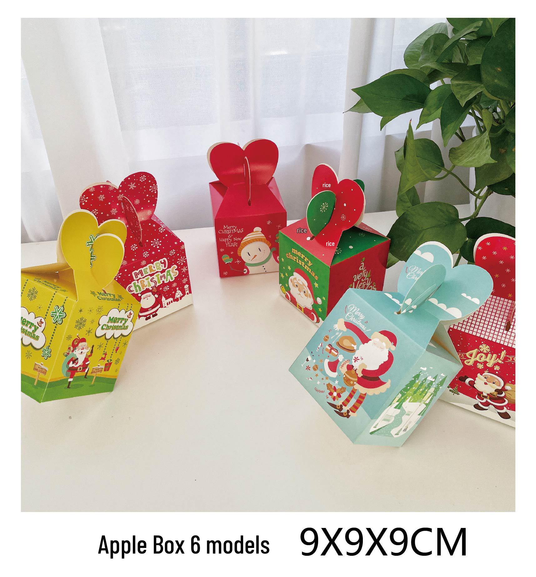 

Creative Christmas Gift Box & Bag for Candy and Apples