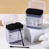 100Pcs New Black Disposable Cotton Swabs Double-Headed Soft Ear Cleaner Spiral Shape Q-Tip Beauty Skin Care Tools