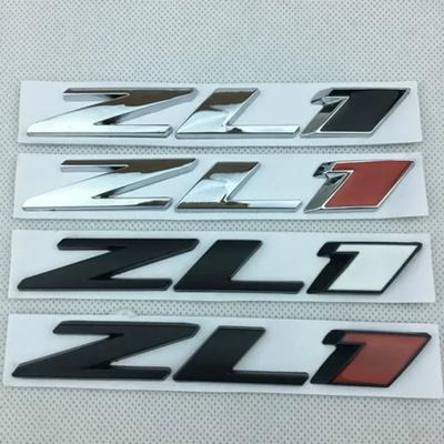 1Pcs Car Styling Zinc Alloy Plating ZL1 Emblem Rear Tail Badge Side Logo Sticker Decal for  C/amaro Etc.