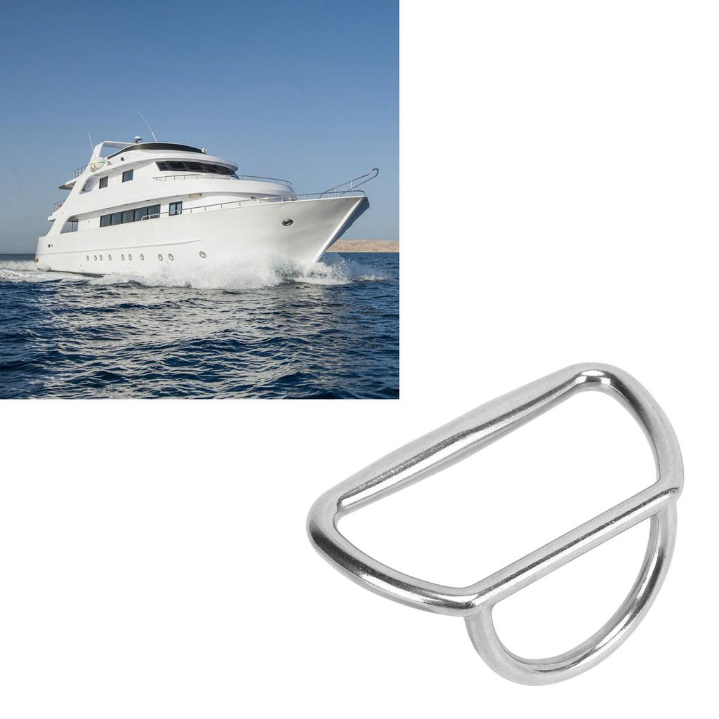 D-dragring i rostfritt stål Dragögla Handtag 90MM Högpolerad för Marin Tillbehör