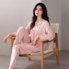 2024 Women's Long Sleeve Cotton Pajamas: New Chinese Style, Autumn/Spring Pullover for Indoor/Outdoor Wear