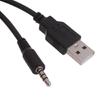 Practical USB Extension Cord Dashboard Panel Mount USB+ 3.5mm Port Plug