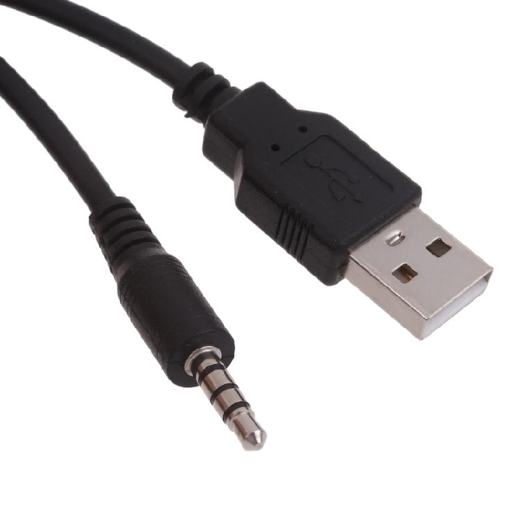 Practical USB Extension Cord Dashboard Panel Mount USB+ 3.5mm Port Plug