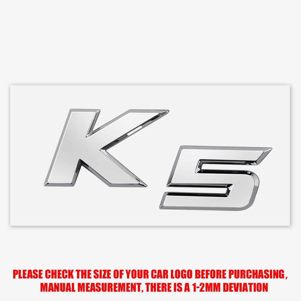 3D ABS Styling K3 K4 K5 KX5 Badge Car Body Rear Trunk Sticker Decor Auto Accessories For Kia K2 Ceed Carnival Picanto Soul EV6