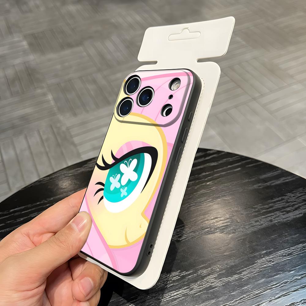 Anime M-My L-Little-P-Pony Cute Phone Case For IPhone 17 Air 16 E Pro Max 15 14 13 Mini 12 Pro 11 Max Plus Black Soft Shell