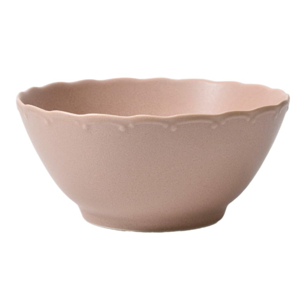 EAST Table Noodle Dusty Diameter X Mino Made In Microwave and Dishwasher Product Bowl, Pink, 18.8cm 8.7cm Height, Fina, Ware, Japan, Safe, Number