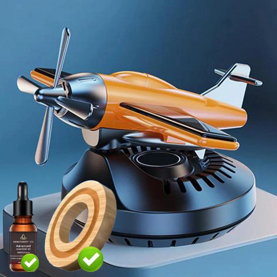 Car Solar Rotation Helicopter Aromatherapy Aircraft Long-Lasting Fragrance Car dashboard ornament Decoration Accessaries