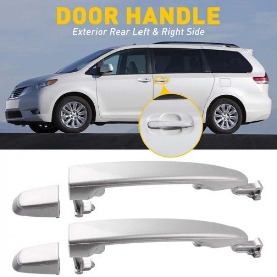 2X For Toyota 2004-2010 Sienna Rear Outside Exterior Door Handle Left Right NEW