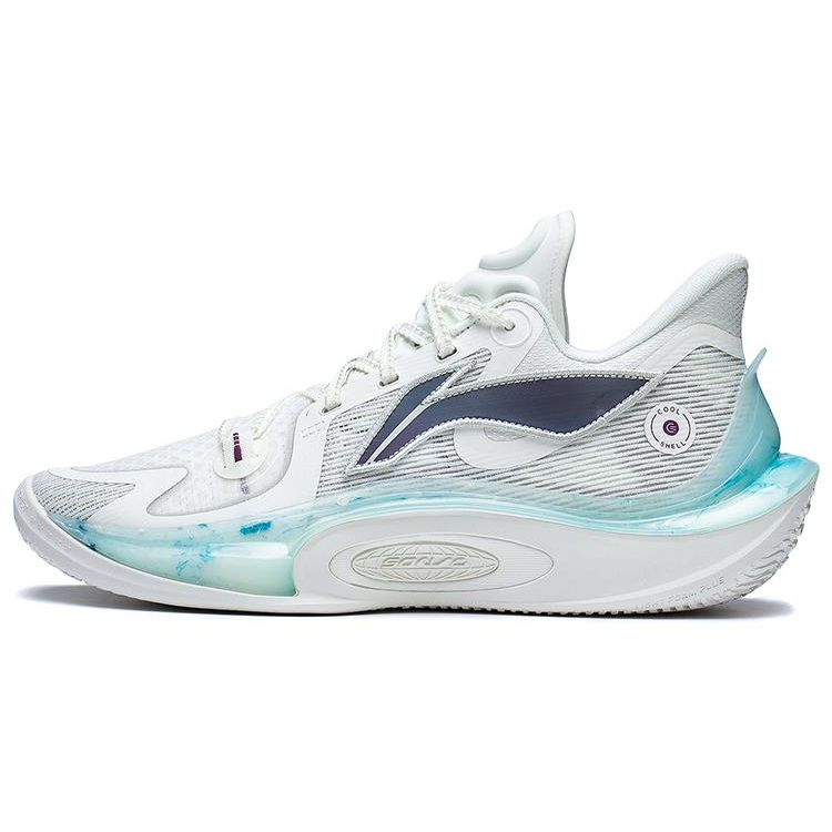Li-Ning Sonic 11 Lingbo Men Low Top Basketball Shoes Cloud White ABAT021-2 46