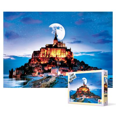 1000 parça yapboz - Mont Saint-Michel, popüler Kore yapbozu