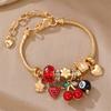 Fashion Heartshaped Zircon Jewelry Bracelet For Women And Teen Giftgiving