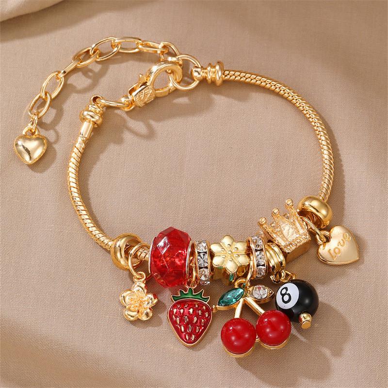 Fashion Heartshaped Zircon Jewelry Bracelet For Women And Teen Giftgiving