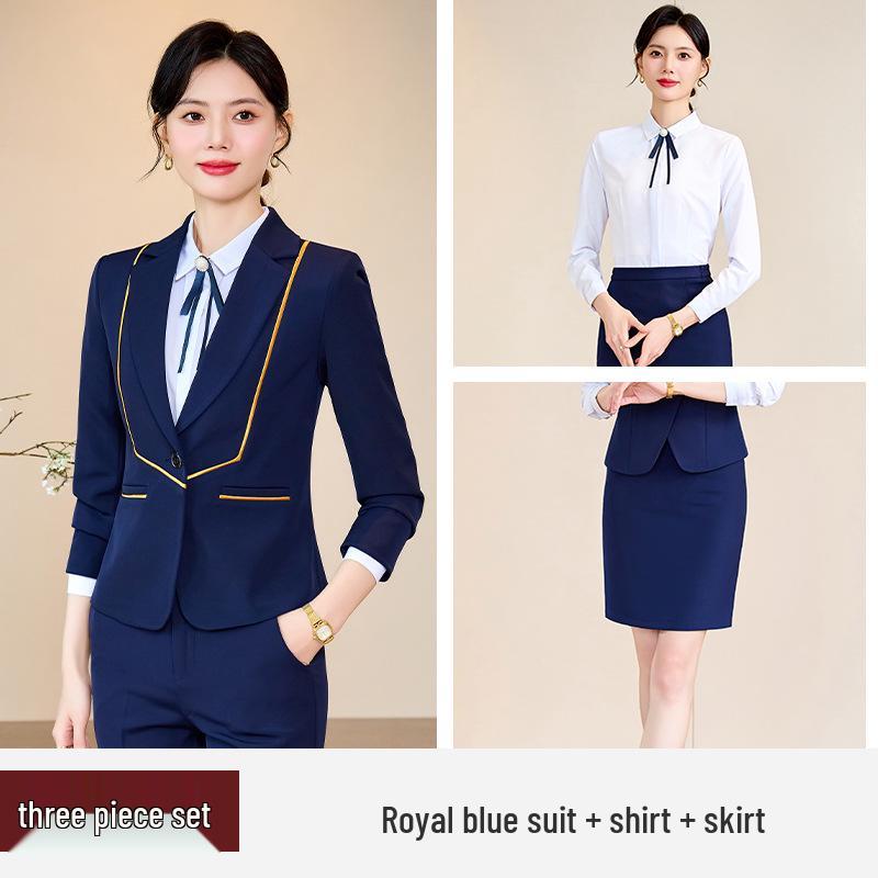 Spring 2024 Women's Professional Suit: Elegant Work Uniform for Jewelry Stores & Beauty Salons